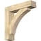 Ekena Millwork Thorton Block Rough Sawn Bracket w/ Offset Brace, Douglas Fir, 6"W x 24"D x 24"H BKT0604X24X24THR05RDF - alternate 1